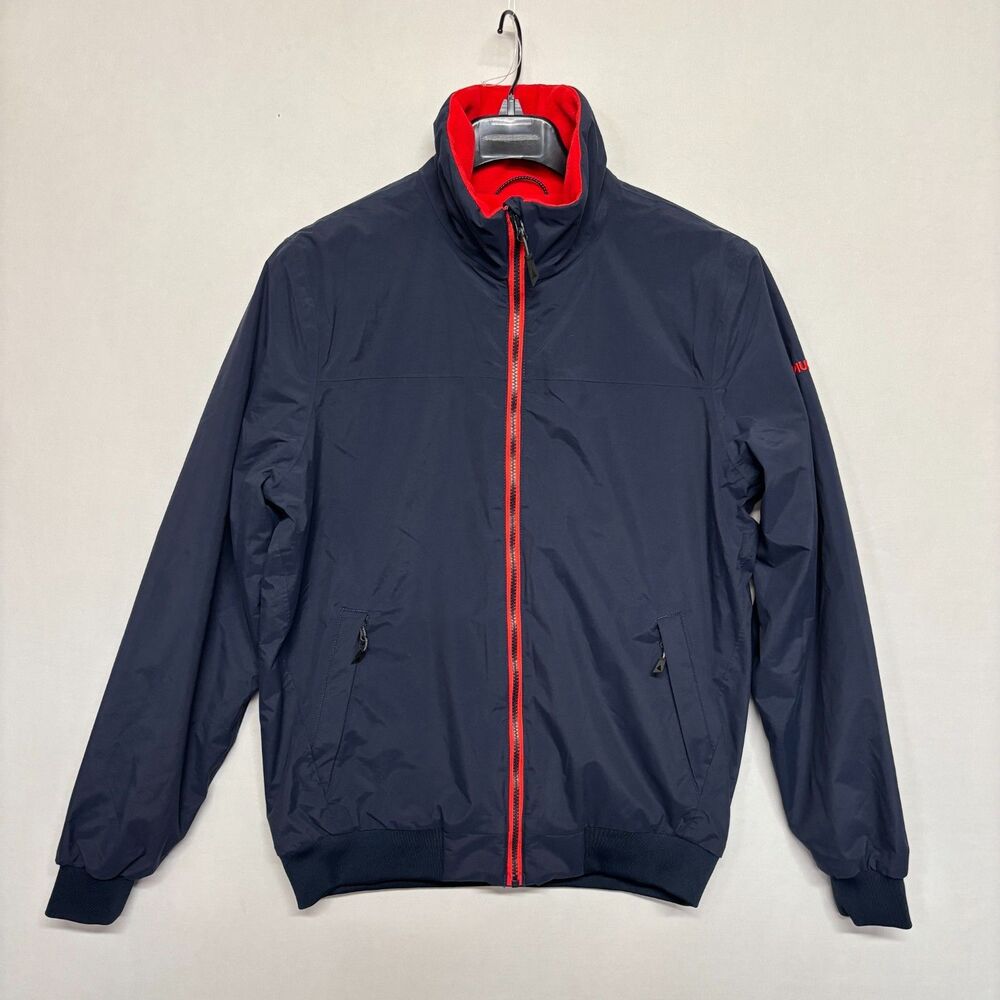Musto Snugs Men Fleece Lined Full Zip Bomber Jacket Size Medium D137 -20